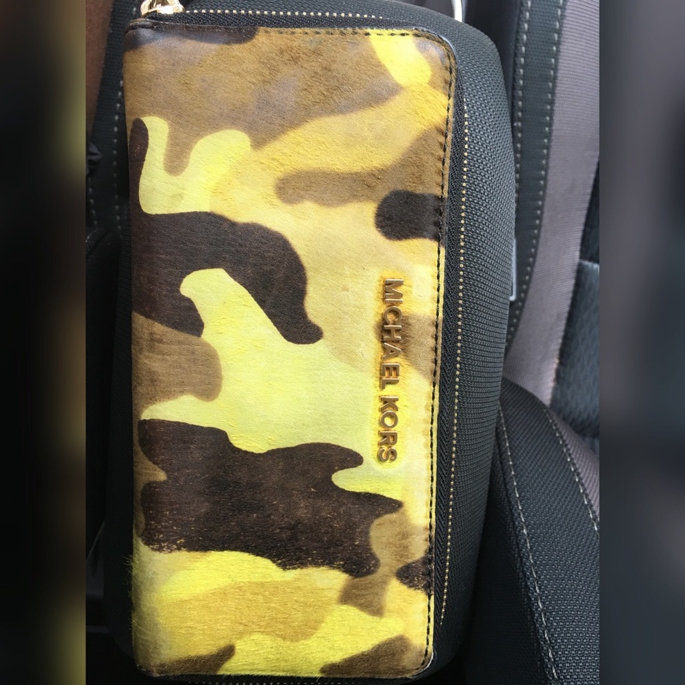 Michael Kors Calf-hair Camouflage wallet